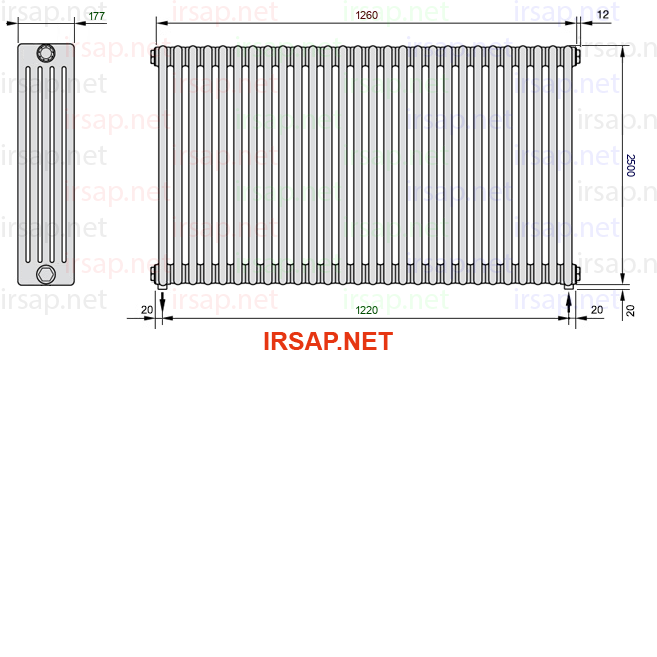 Радиатор IRSAP Tesi 52500/28 T16 CL 01